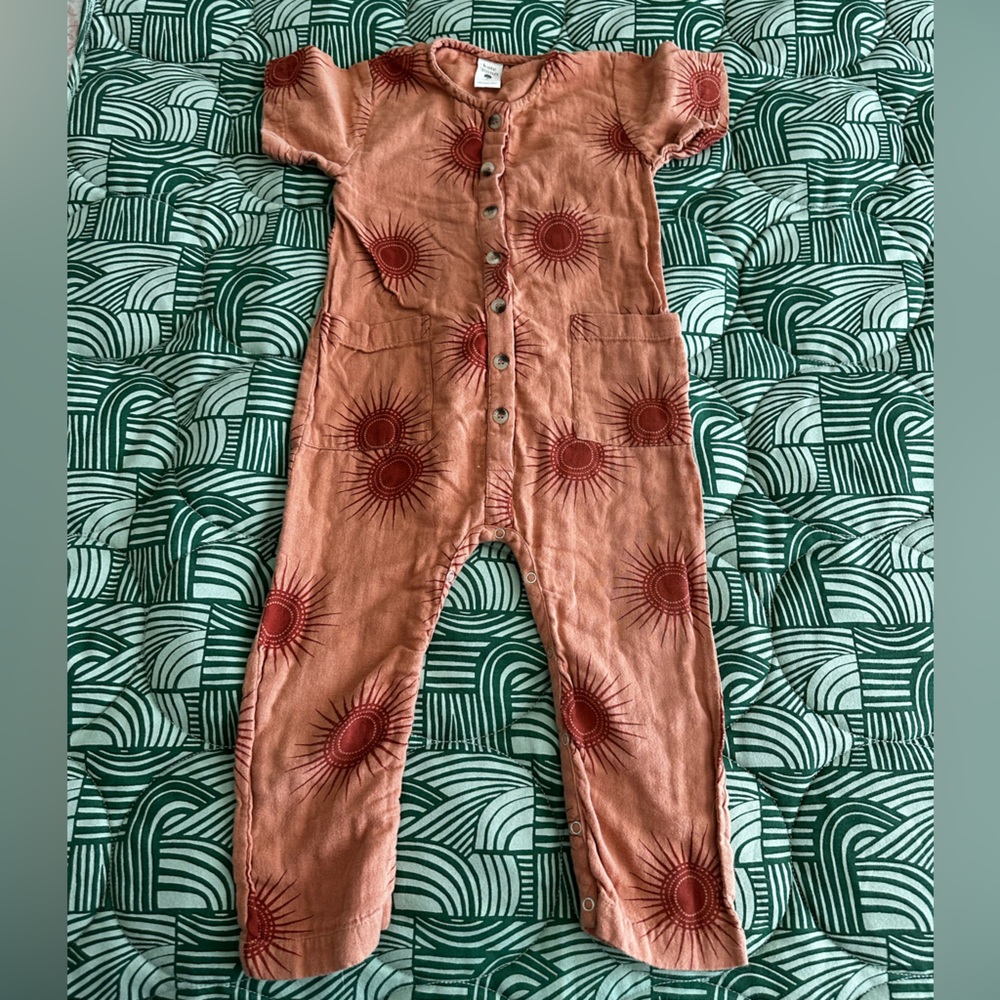 ☀️ Kate Quinn ☀️Terracotta Fennel Suns Jumpsuit